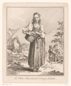 Egg Seller from Ochta (Traders and Street Vendors from Saint Petersburg and Moscow) by Jean Baptist Leprince