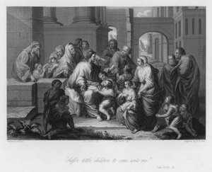 Christ blessing Little Children, Luke XVIII