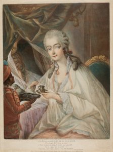 Jeanne Bécu, Comtesse Du Barry, and Her Servant Zamor by Jean Baptiste Andre Gautier D