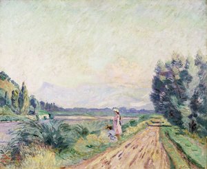 Banks of the Isere at Pontcharra by Jean Baptiste Armand Guillaumin