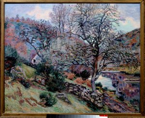 Crozan, the Rock of the Echo. Painting by Jean Baptiste Armand (1841-1927) by Jean Baptiste Armand Guillaumin