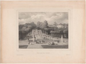 Fountain at the Château de Saint-Cloud (Grand Views near Paris) by Jean Baptiste Arnout