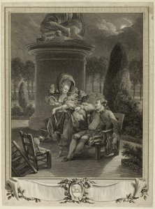 The Evening at the Tuileries by Jean Baptiste Blaise Simonet