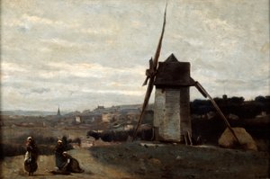 A Windmill, Etretat, 19th century