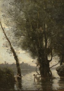 Bathers of the Borromean Isles, c.1865-70 by Jean Baptiste Camille Corot