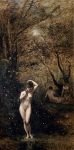 Diana Bathing by Jean Baptiste Camille Corot