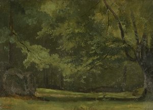 Fontainebleau - In the Forest, c. 1823-24 by Jean Baptiste Camille Corot