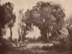 Morning. Dance of the Nymphs by Jean Baptiste Camille Corot