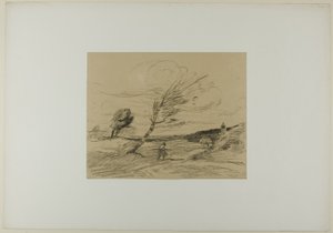 Gust of Wind by Jean Baptiste Camille Corot