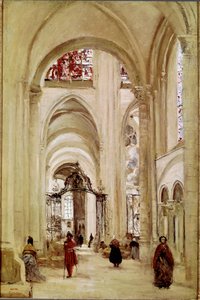 The Cathedral of Sens by Jean Baptiste Camille Corot