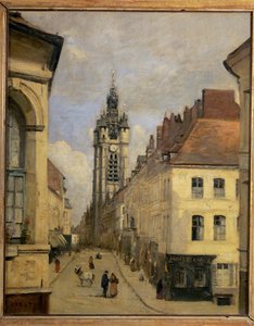 The Belfry of Douai by Jean Baptiste Camille Corot