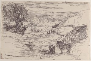 Les Paladins by Jean Baptiste Camille Corot