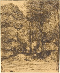 Souvenir of Bas-Breau by Jean Baptiste Camille Corot