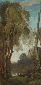 The Four Times of Day (Evening) by Jean Baptiste Camille Corot