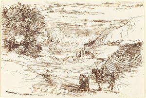 The Paladins by Jean Baptiste Camille Corot