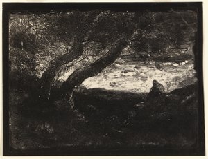 The Thinker by Jean Baptiste Camille Corot
