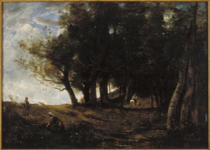 The Wood Gatherers by Jean Baptiste Camille Corot