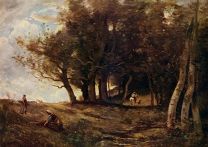 The Wood Gatherers by Jean Baptiste Camille Corot