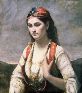 The Young Woman of Albano, 1872 by Jean Baptiste Camille Corot