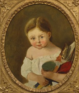 The Youngest Daughter of M. Edouard Delalain, c.1845-50 by Jean Baptiste Camille Corot