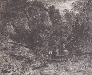 Two Travelers in a Forest