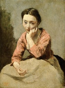 Woman in a Pink Blouse