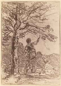 Young Woman and Death by Jean Baptiste Camille Corot