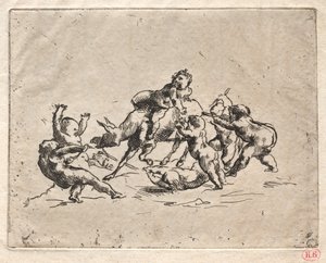 Bacchanal with Children and Donkey