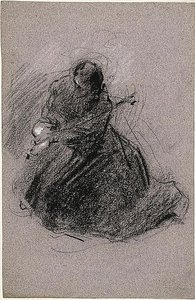 Saint Francis (front); Two Figures (back) by Jean Baptiste Carpeaux