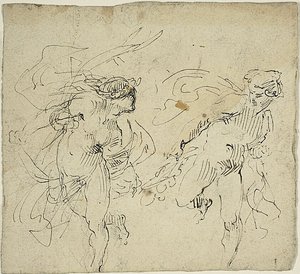 Two Running Male Figures
