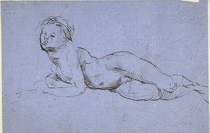 Young Boy Reclining