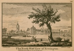 The North West View of Newington by Jean Baptiste Claude Chatelain