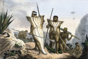 Brazil Indians Wearing Animal Skins