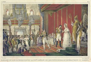 The Marriage of Amelie of Leuchtenberg by Jean Baptiste Debret