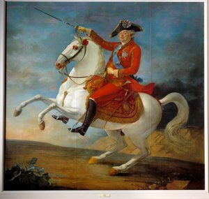 Equestrian portrait of Louis XVI