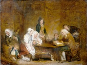 Family Worship by Jean Baptiste Greuze