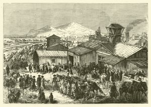 Russian Trading Post in Kashgar by Jean Baptiste Henri Durand Brager
