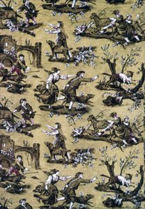 To the Wolf! (Furnishing Fabric) by Jean Baptiste Huet
