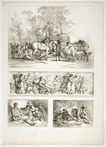 Plate 27 of 38 from Oeuvres de J. B. Huet by Jean Baptiste Huet