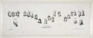 Names of the Ministers of the Congress of Vienna, 1815 by Jean Baptiste Isabey