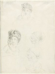 Four Sketches of Two Women