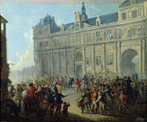 The Assassination of Jacques de Flesselles on the Steps of City Hall July 14, 1789