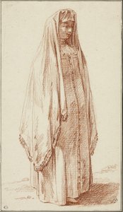 A Woman in Russian Dress by Jean Baptiste Le Prince