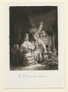 The Virtue in the Cabaret and The Carter and the Dairywoman by Jean Baptiste Le Prince