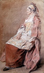 Russian Peasant Drawing Blood by Jean Baptiste Leprince