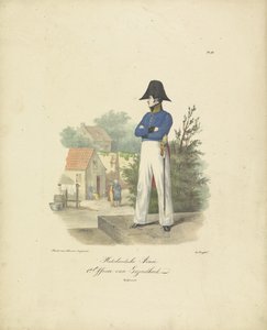 Health Officer, 1820-1825 (Military Costumes of the Kingdom of the Netherlands) by Jean Baptiste Madou