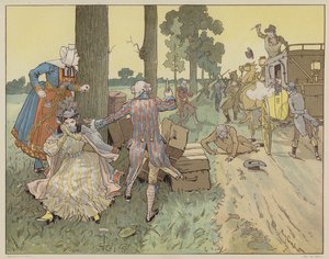Illustration for La Dame de Gai-Fredon by Quatrelles