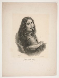 Portrait of Salvator Rosa by Jean Baptiste Mauzaisse