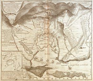 Map of Toulon (France)
