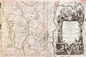 Map of the Lyonnais by Jean Baptiste Nolin